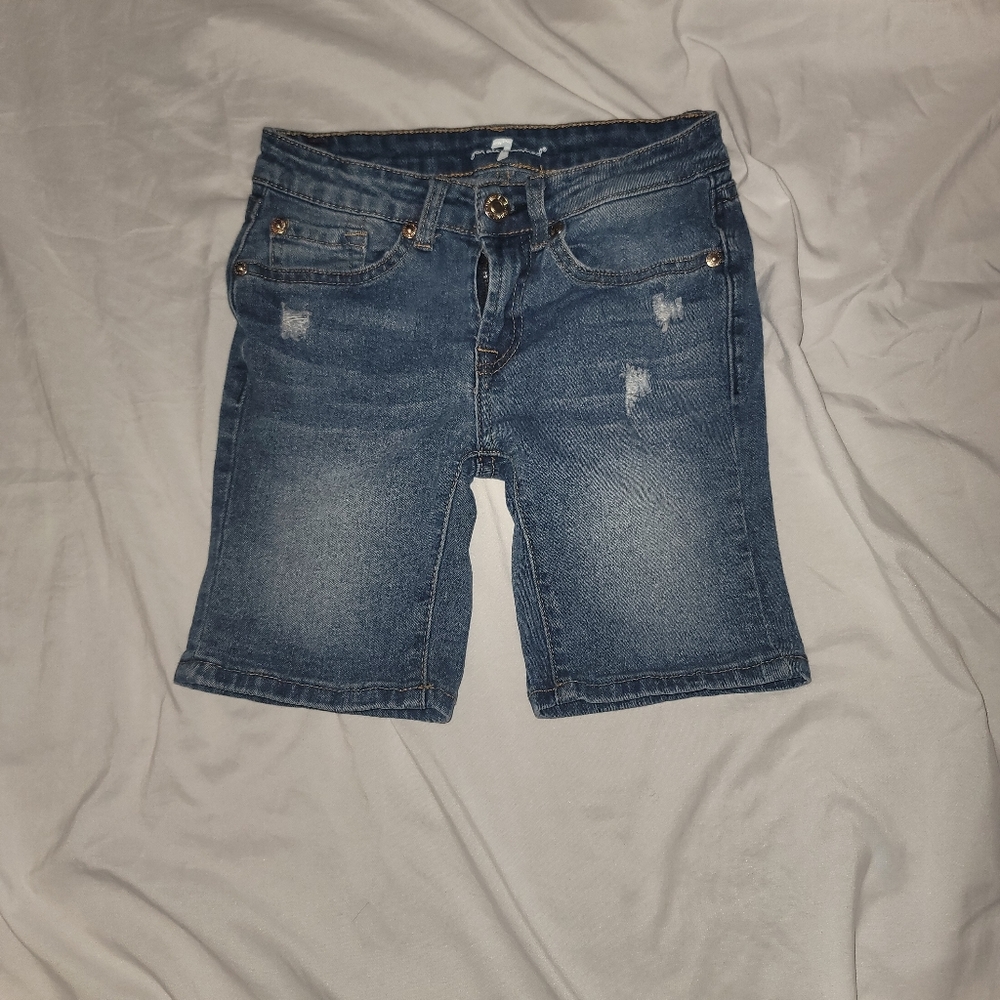 7 For All Mankind Girls Apocket distressed  shorts